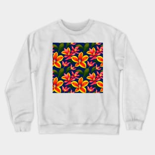 Pristine Hawaiian Exotic Flower Crewneck Sweatshirt